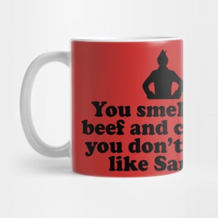 Elf Quote - Beef and Cheese (Black) Mug